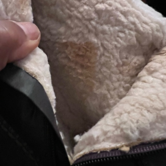 DPN Collection brown fur lined wedge boots shoes 10M - Picture 13 of 14